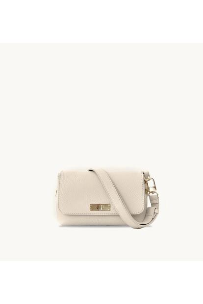 White The Maisie Mini Stone Leather Bag