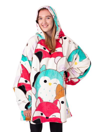 Multi Squishmallows Multi Character Blanket Hoodie