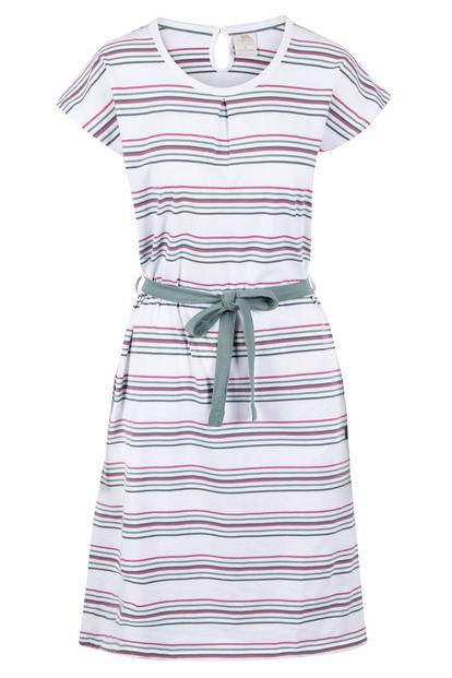 Green Lidia Round Neck Cotton Dress