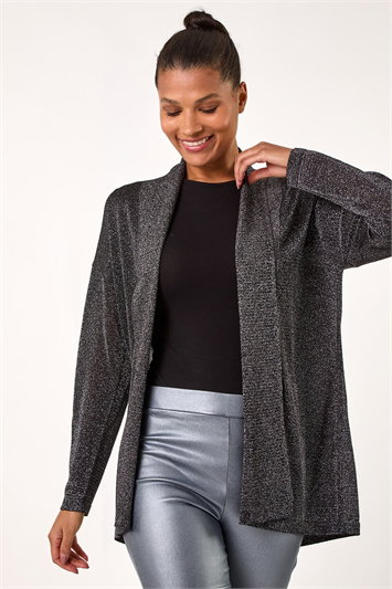 Shimmer Longline Knit Cardigan 16158308