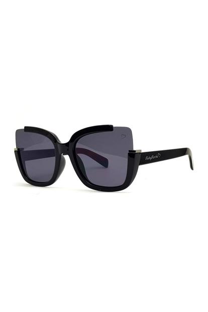 Black Ruby Rocks 'Elizabeth' Square Sunglasses In Black