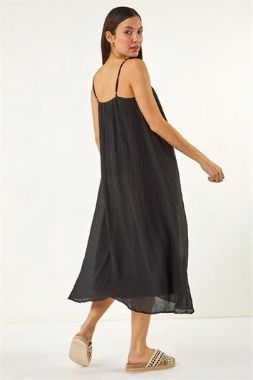 Textured Pleat Midi Dress 14652308
