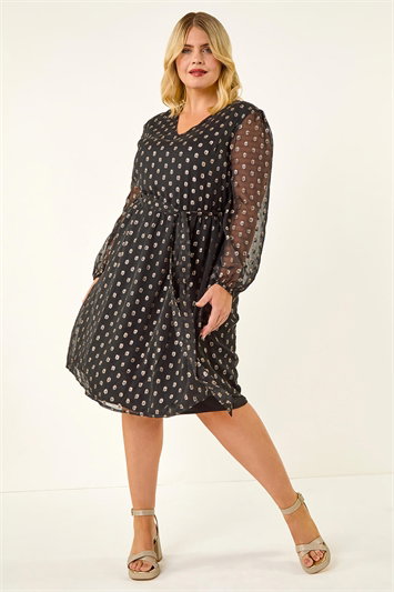 Curve Polka Dot Dress 14776408