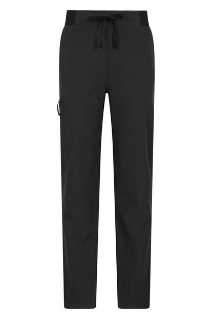 Black Adventure Water Resistant Hiking Trousers