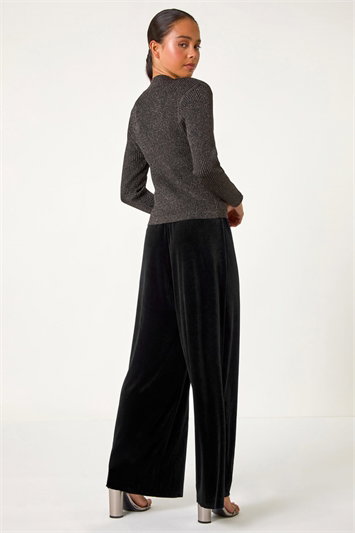 Petite Metallic Long Sleeve Knit Jumper 16116108