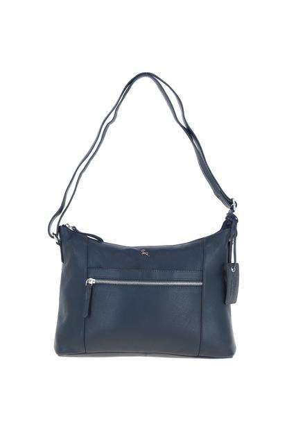 Black 'Milano' Real Leather Essentials Crossbody Bag