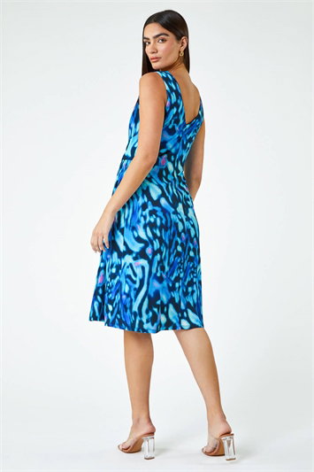 LIMITED Animal Twist Detail Ruched Dress 14333709