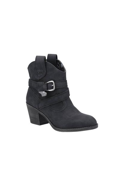 Black Satire Ankle Boots