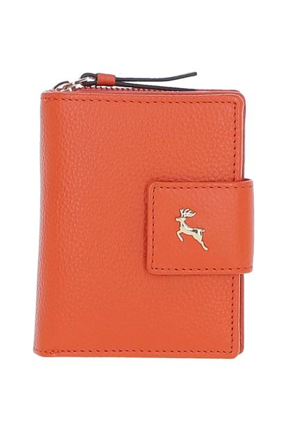 Pink 'Arte In Pelle' Rfid Secure Leather Wallet/Purse With Zip And Stud Closure