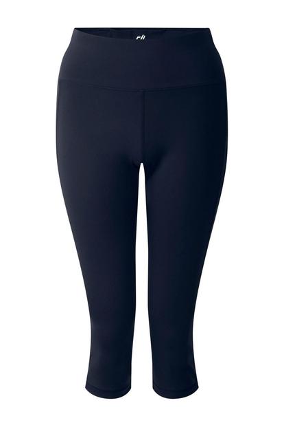 Blue Influential Ii Plain 3/4 Leggings
