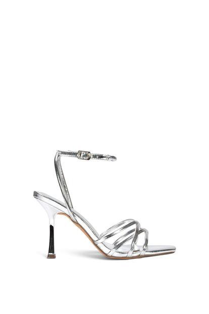 Black 'Ottoline' Strappy Stiletto Heeled Sandals With Ankle Strap