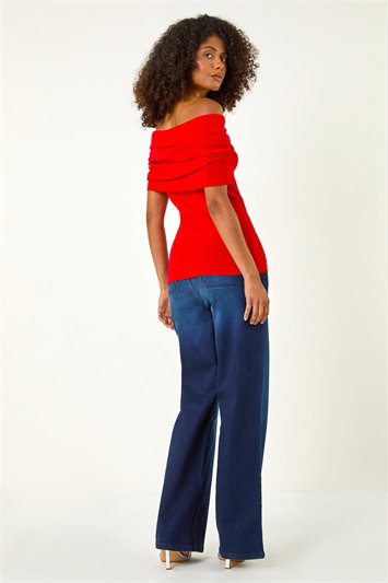 Dusk Bardot Knitted Top 16149578