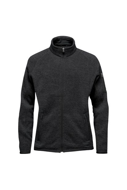 Black Avalante Heather Full Zip Fleece Jacket