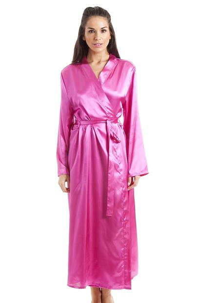 Pink Plain Satin Wrap
