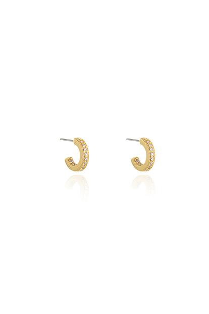 Metallic Cachet London Saga 12Mm Gold Hoop Earrings