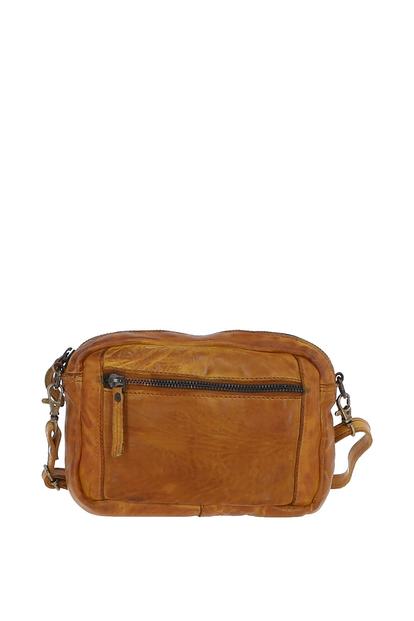 Purple Real Leather Vintage Cross Body Bag
