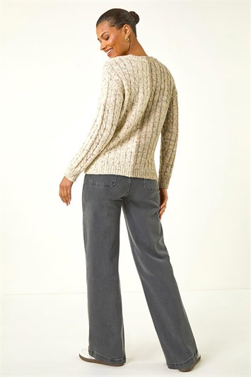 Colour Block Heart Knit Jumper 16235538