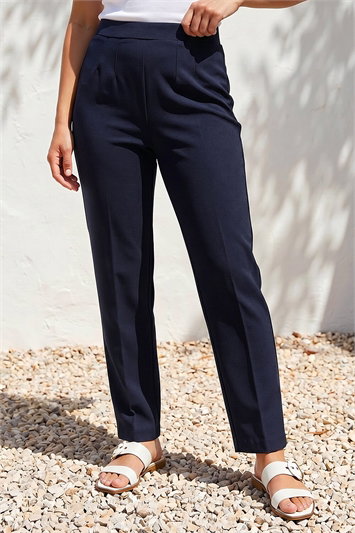 Petite Straight Leg Ponte Stretch Trouser 18070960