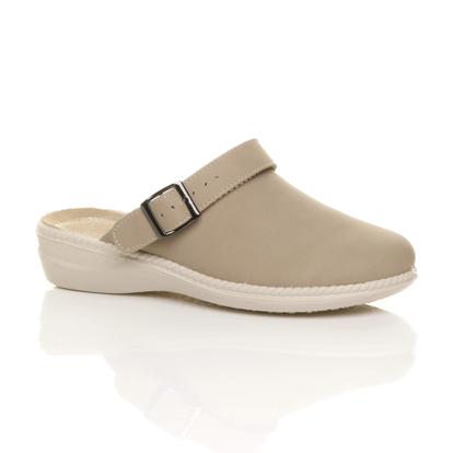 Purple Low Wedge Slingback Clogs Mules