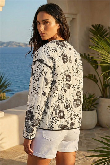 Floral Print Cotton Jacket 15036908