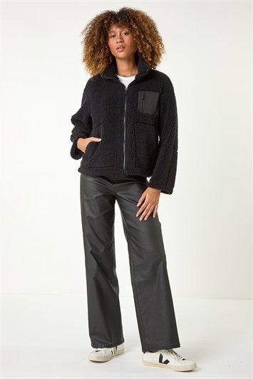 Funnel Neck Fleece Jacket 15033308