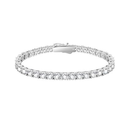 Metallic Sterling Silver 5Mm Tennis Bracelet