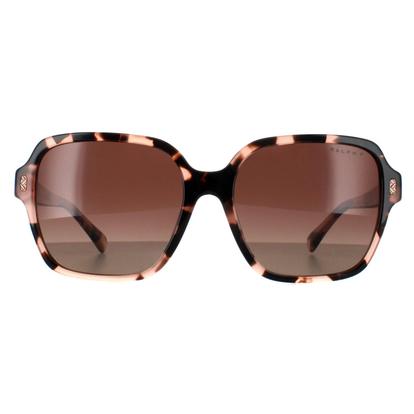 Pink Square Shiny Pink Havana Brown Gradient Polarized Ra5304u
