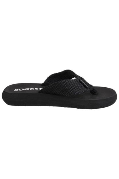Black Adios Plain Flip Flops