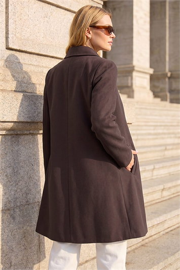 Buttoned Swing Coat 12030419