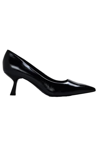 Black Hennlee Stiletto Heel Court Shoes