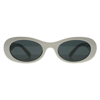 White Oval White Ivory Dark Grey Mu06zs
