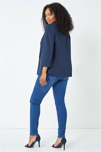 Petite 3/4 Sleeve Classic Stretch Blazer 15021960