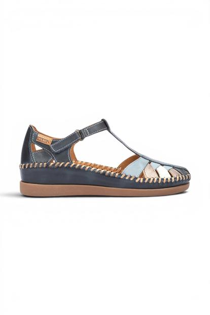 Blue Womens Soft Semi-Open Sandal-W8k-0705C1