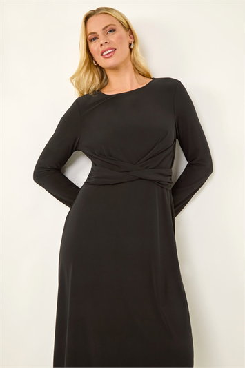 Petite Twist Front Stretch Dress 14842608