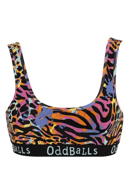 Black Ladies Colourful Comfy Cotton Bralette | Soft Everyday Wireless Bra Top