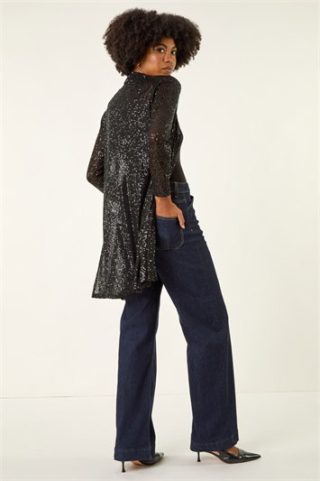 Sequin Longline Kimono 19436308