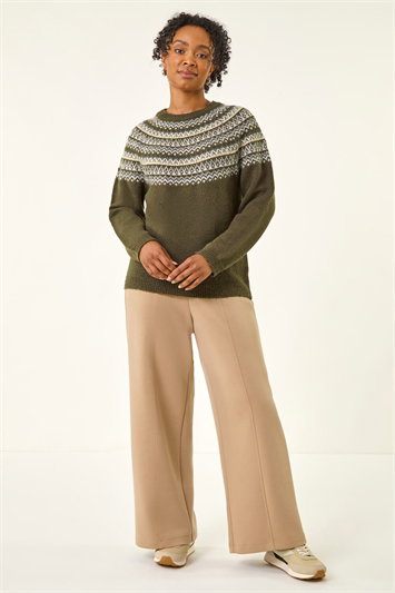 Petite Metallic Fairisle Jumper 16149840