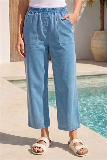 Petite Stretch Denim Trousers 18124529