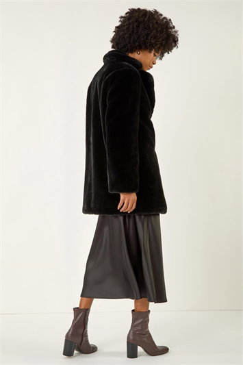 Faux Fur Longline Coat 12025608