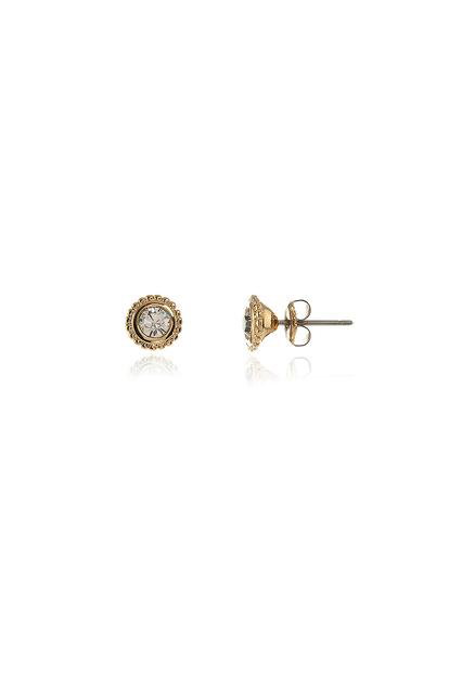 Metallic Cachet London Bree Solitaire Gold Earrings