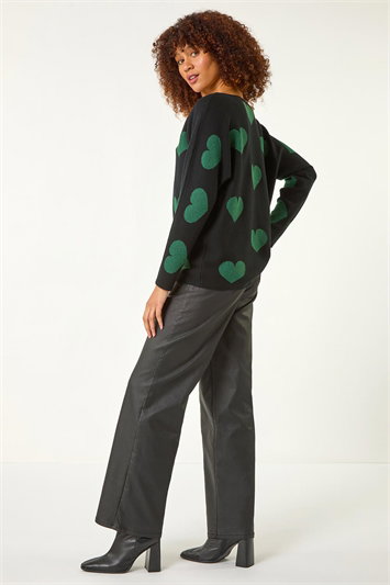 Shimmer Heart Knit Jumper 16172308