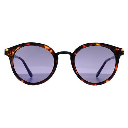 Brown Round Blonde Havana Blue Mirror Gf0305