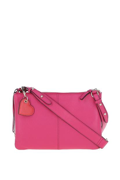 Black 'Squisita' Two Sections Real Leather Shoulder Bag