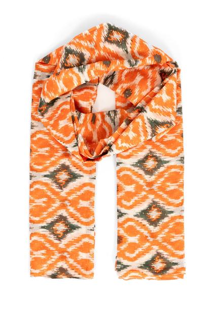 Pink Aztec Print Cotton Lightweight Scarf