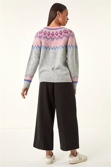 Petite Fairisle Raglan Knit Jumper 16214836