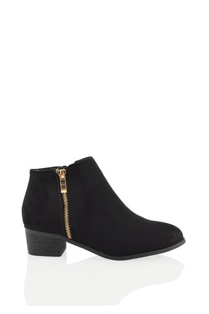 'Alberto' Low Heel Zip Up Ankle Boots M000023011