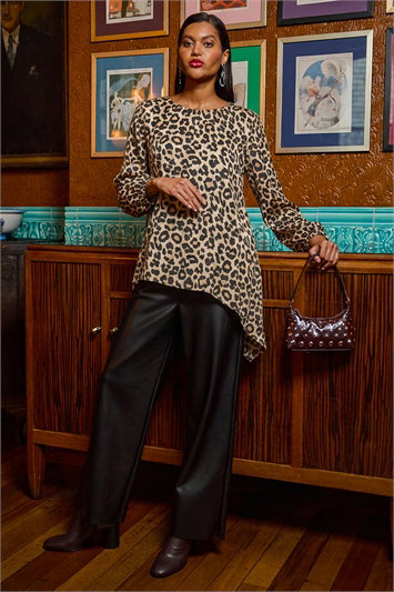 Animal Print Metallic Top 20189159