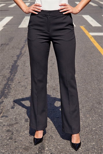Bootcut Leg Stretch Trousers 18036218