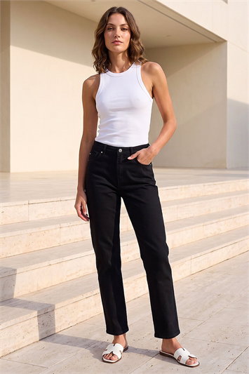 Petite Stretch Straight Leg Jeans 18075008