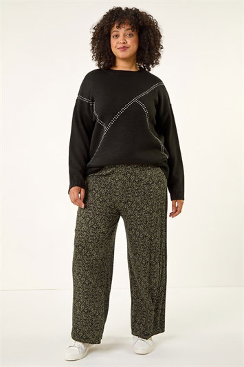Curve Paisley Wide Leg Culottes 18099640